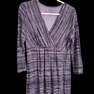 Soma Live Lounge Wear. V-neck Striped dress/tunic.